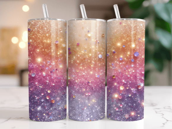 20oz Seamless Glitter Tumbler Wrap Png Review