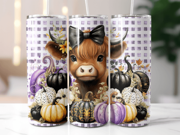 Baby Highland Pumpkins Tumbler Wrap Design Review