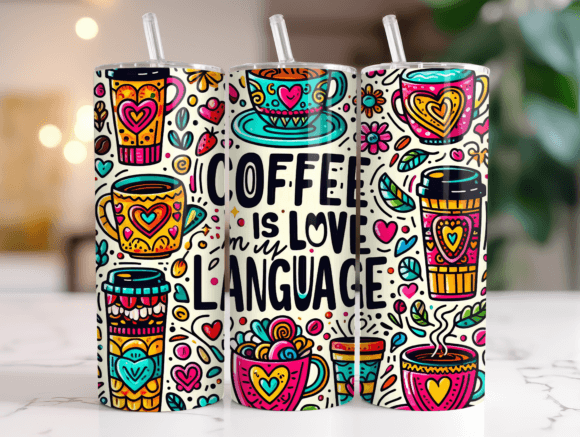 Colorful Coffee Floral Tumbler Wrap Review