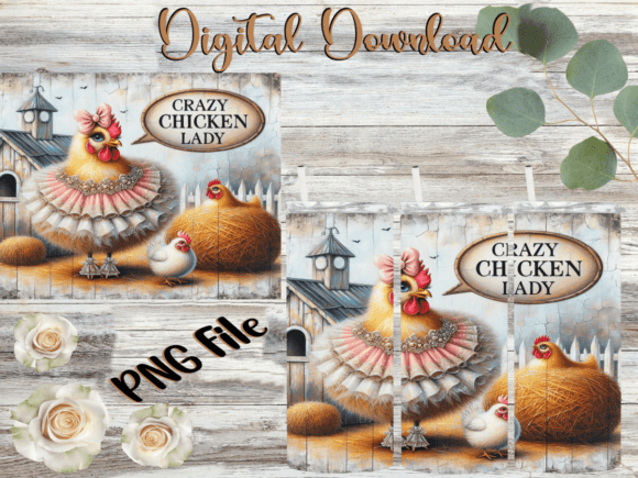 Crazy Chicken Lady Tumbler Design Review