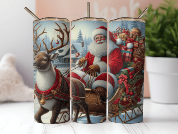 Elegant Christmas Reindeer Tumbler Wrap Review