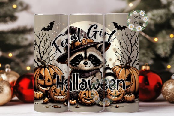Feral Girl Halloween Raccoon Witch