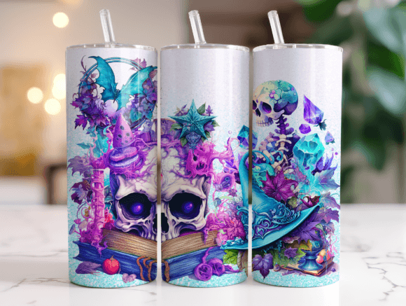 Halloween Pastel Skulls 20 Oz Wrap Review