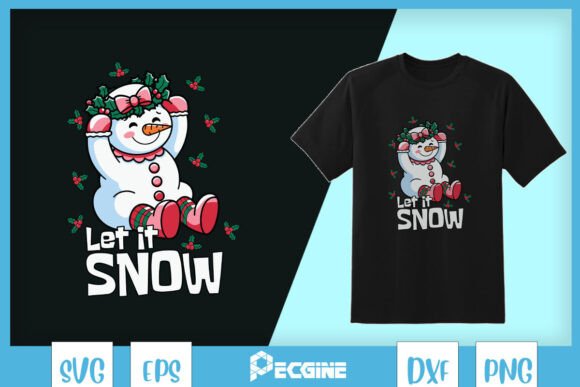 Let It Snow Christmas Snowman SVG Review