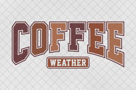 Retro Coffee Weather Fall Embroidery Design