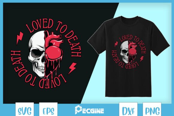 Retro Loved to Death Skeleton SVG Review