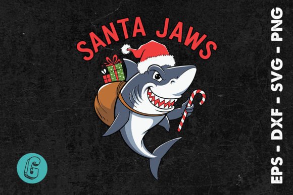 Santa Jaws Happy Christmas Puns SVG Review