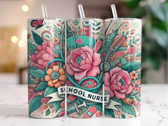 School Nurse Tumbler Wrap