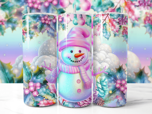 Snowman Christmas Tumbler Wrap Design Review