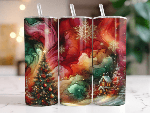 Vibrant Ink Christmas 20oz Tumbler Wrap